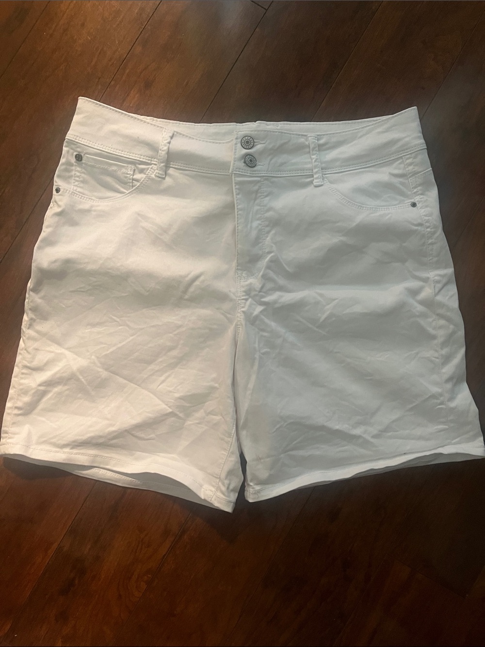 Women’s White Bermuda Shorts - Casual Everyday Essential